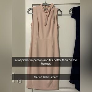 Calvin Klein Pink Formal Dress